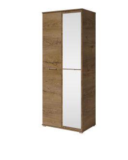 Szafa Dzielona JULIA 80cm Lustro | Wieszak + Półki