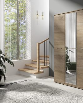 Szafa Otwierana NIKO 3-Drzwiowa + Lustro 120cm